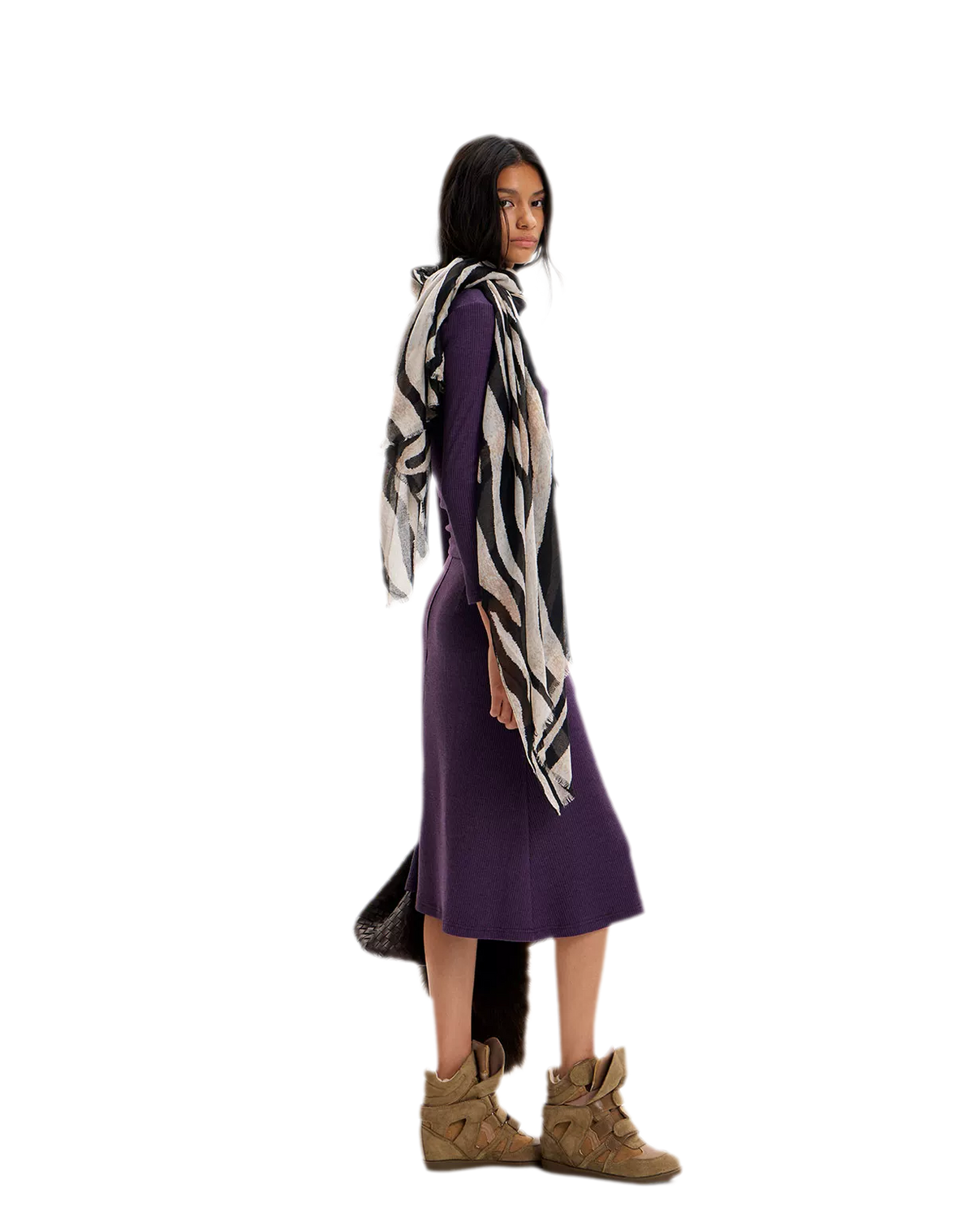Ribbed Fitted Top Skirt Set