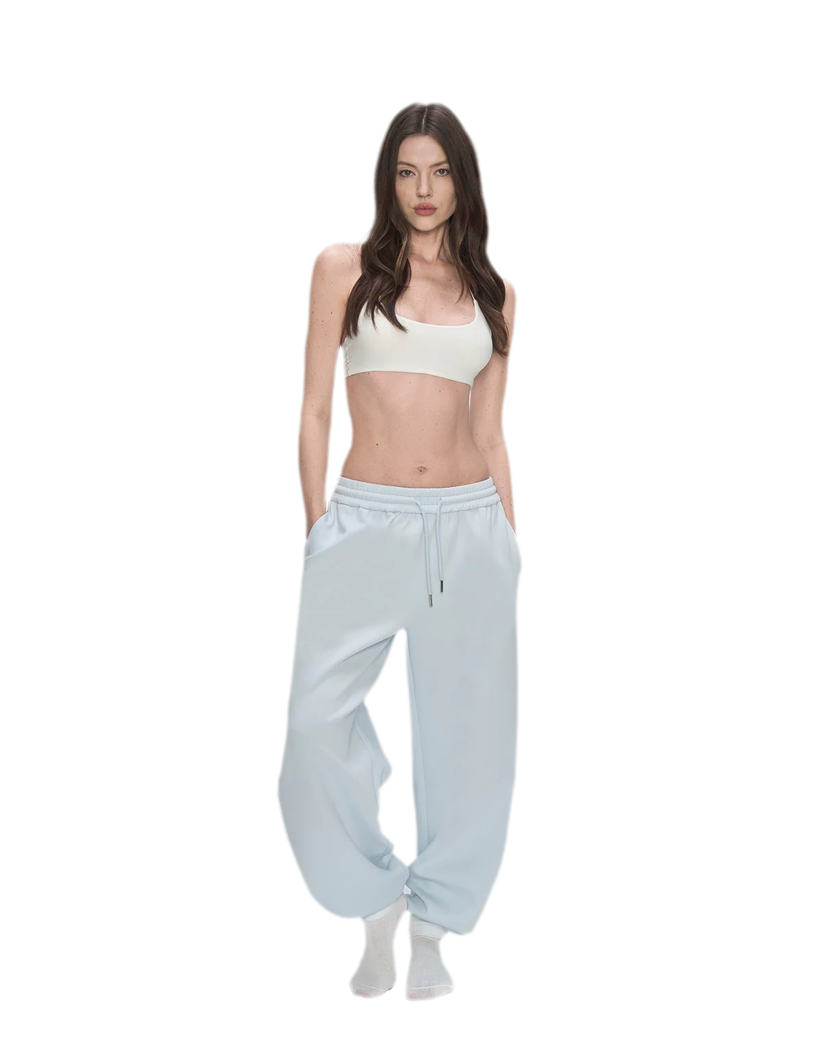 Air Cotton Wide-Leg Sweatpants