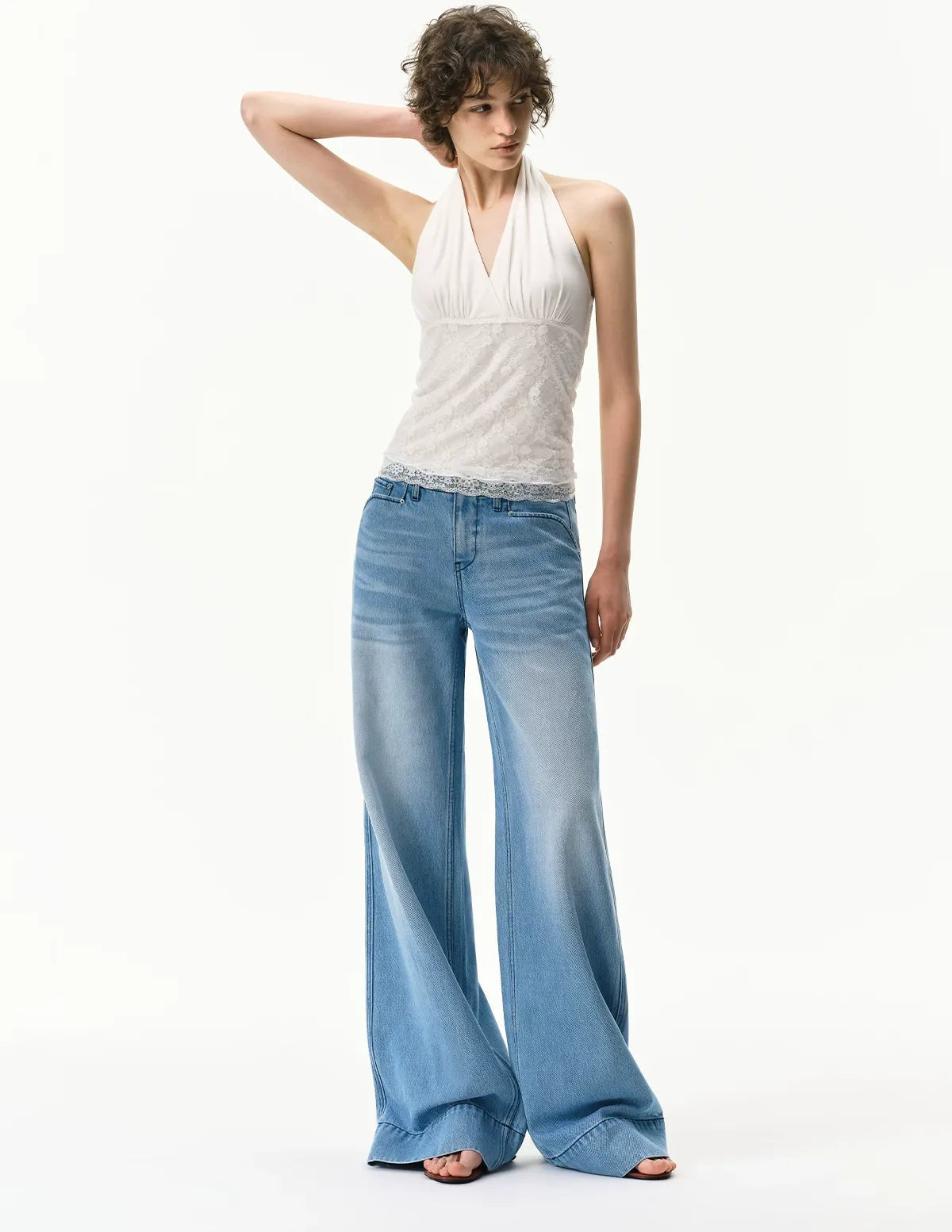 Lyocell Wide-Leg Jeans