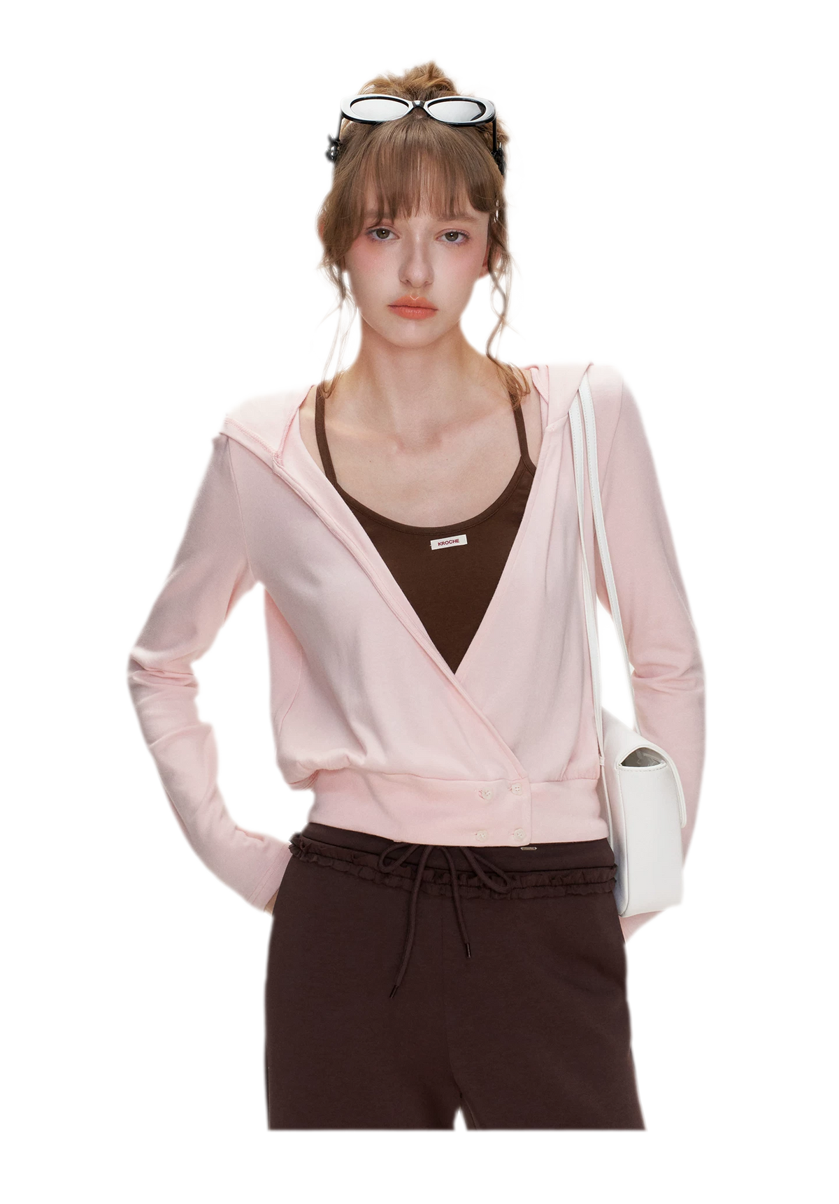 Wrap V-Neck Knitwear Set