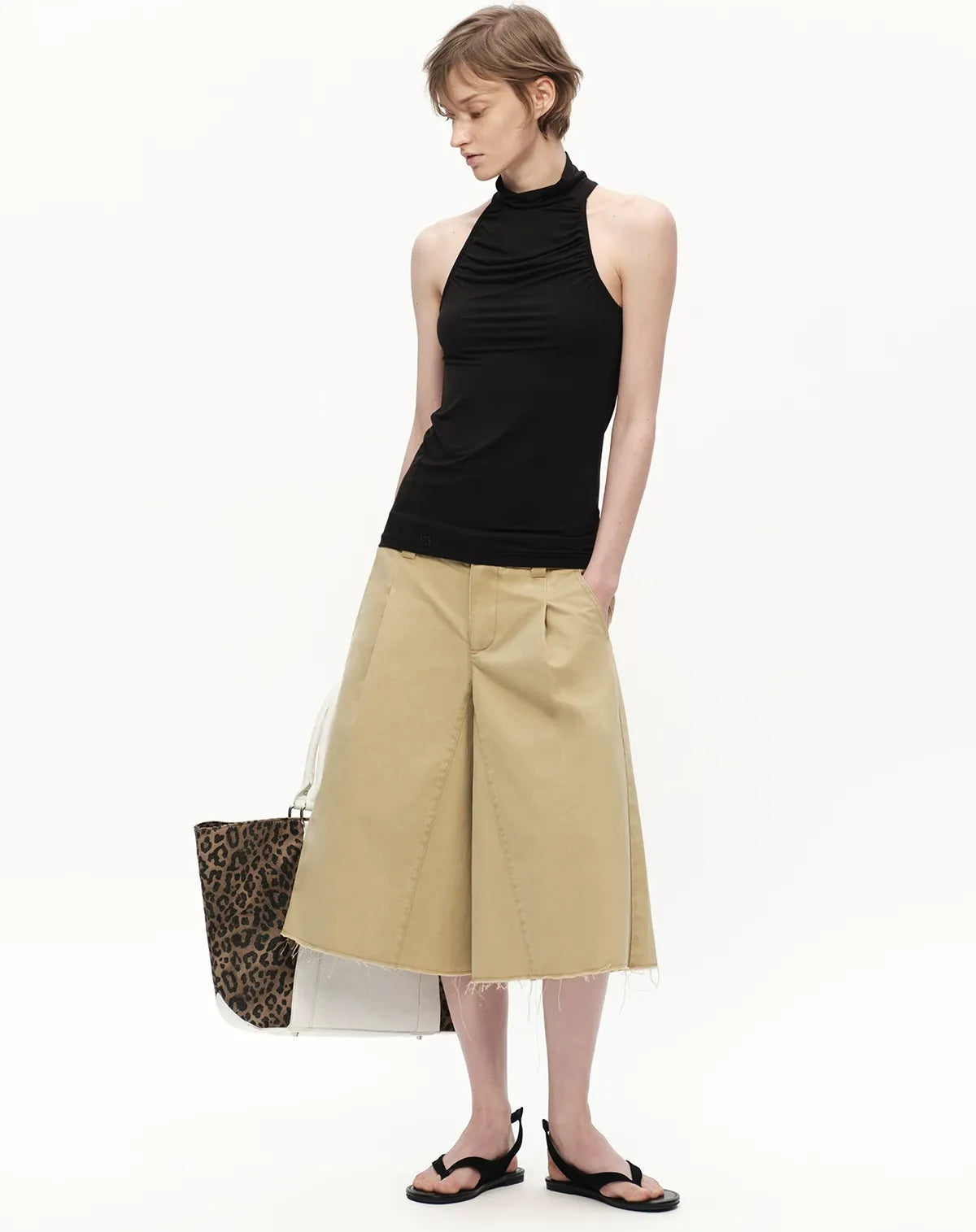 Modal Halter High Neck Tank