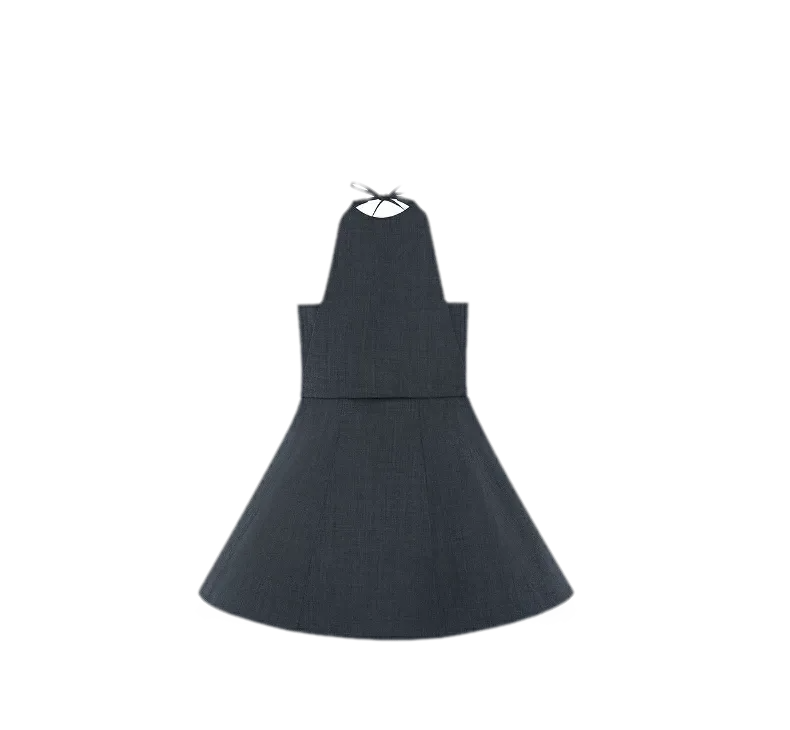 Structured Tulle A-Line Dress