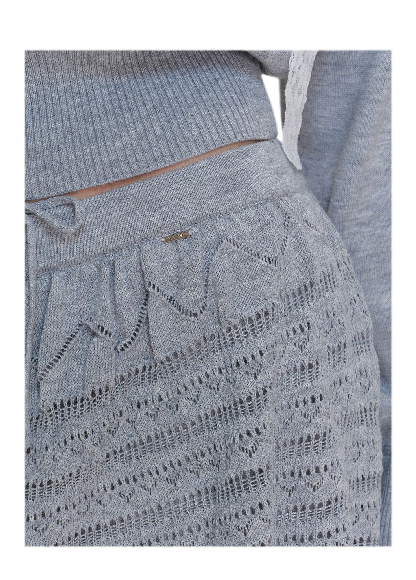 Wool Blend Asymmetric Knit Set