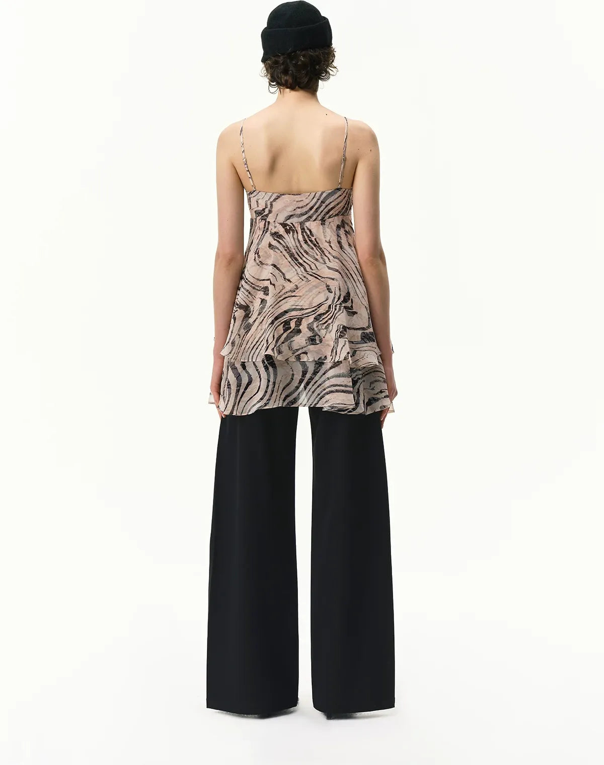 Zebra V-Neck Cami Dress