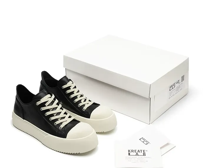 Leather Jumbo Platform Sneakers