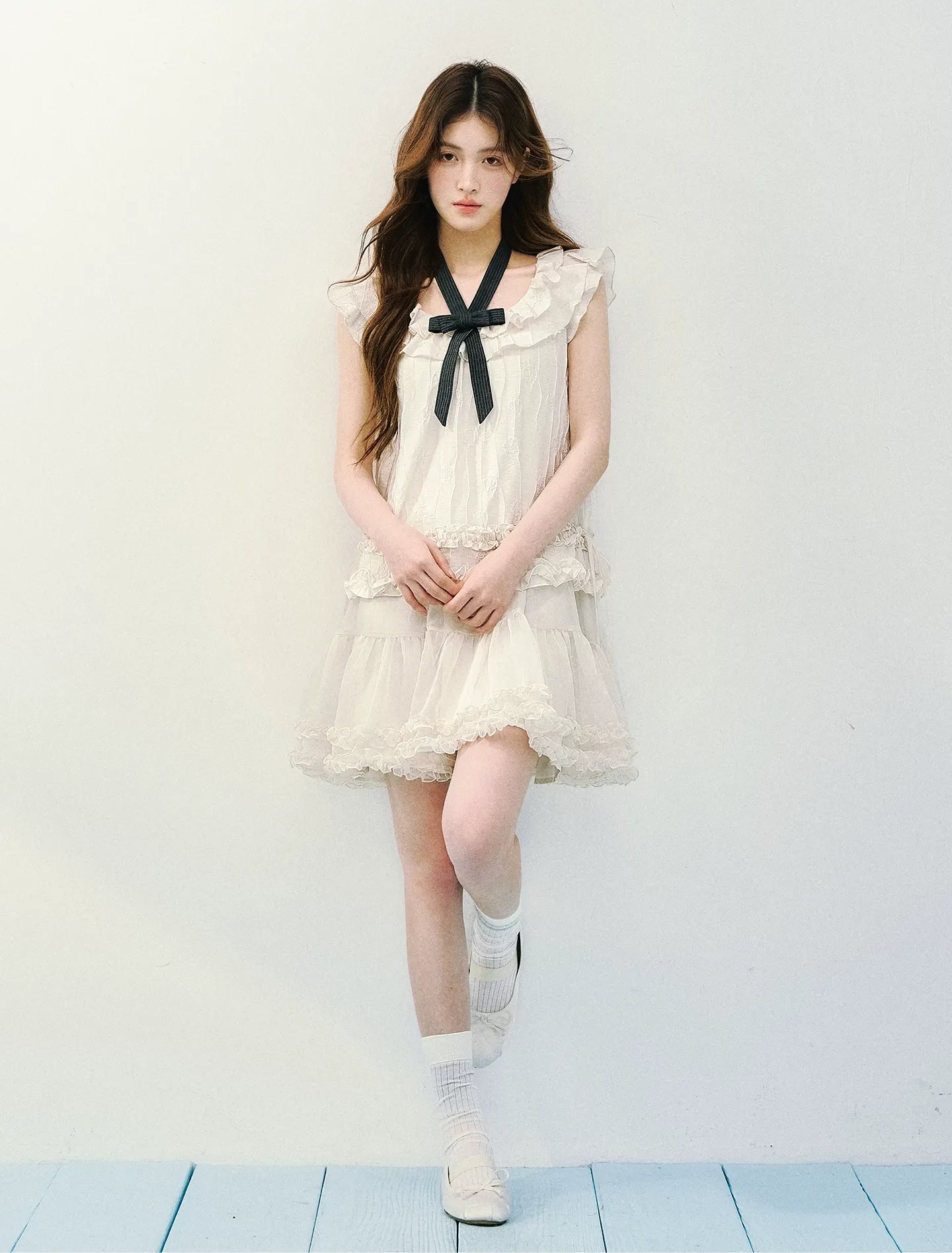 Ruffled A-Line Dress