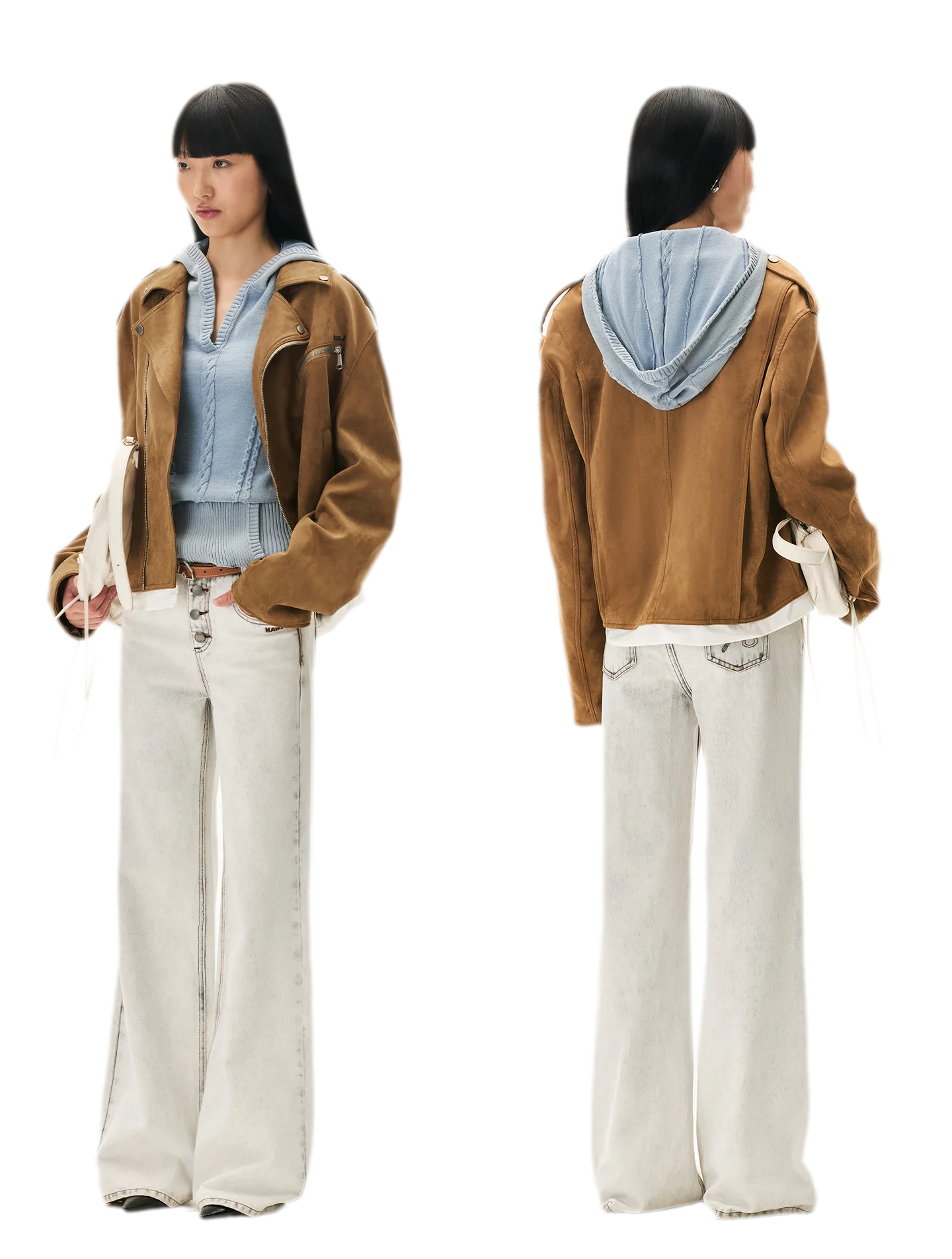 Suede Velvet Relaxed Jacket