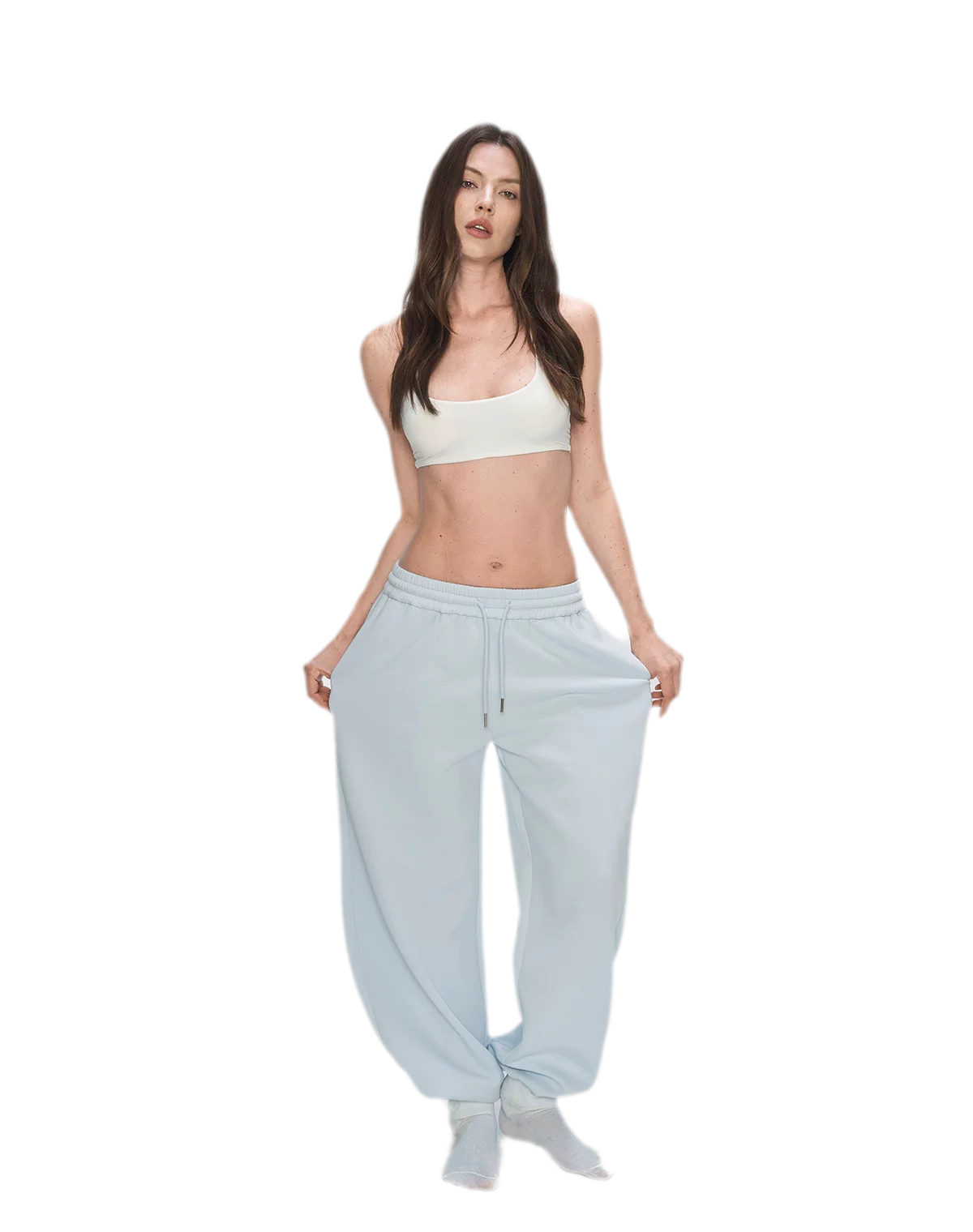 Air Cotton Wide-Leg Sweatpants