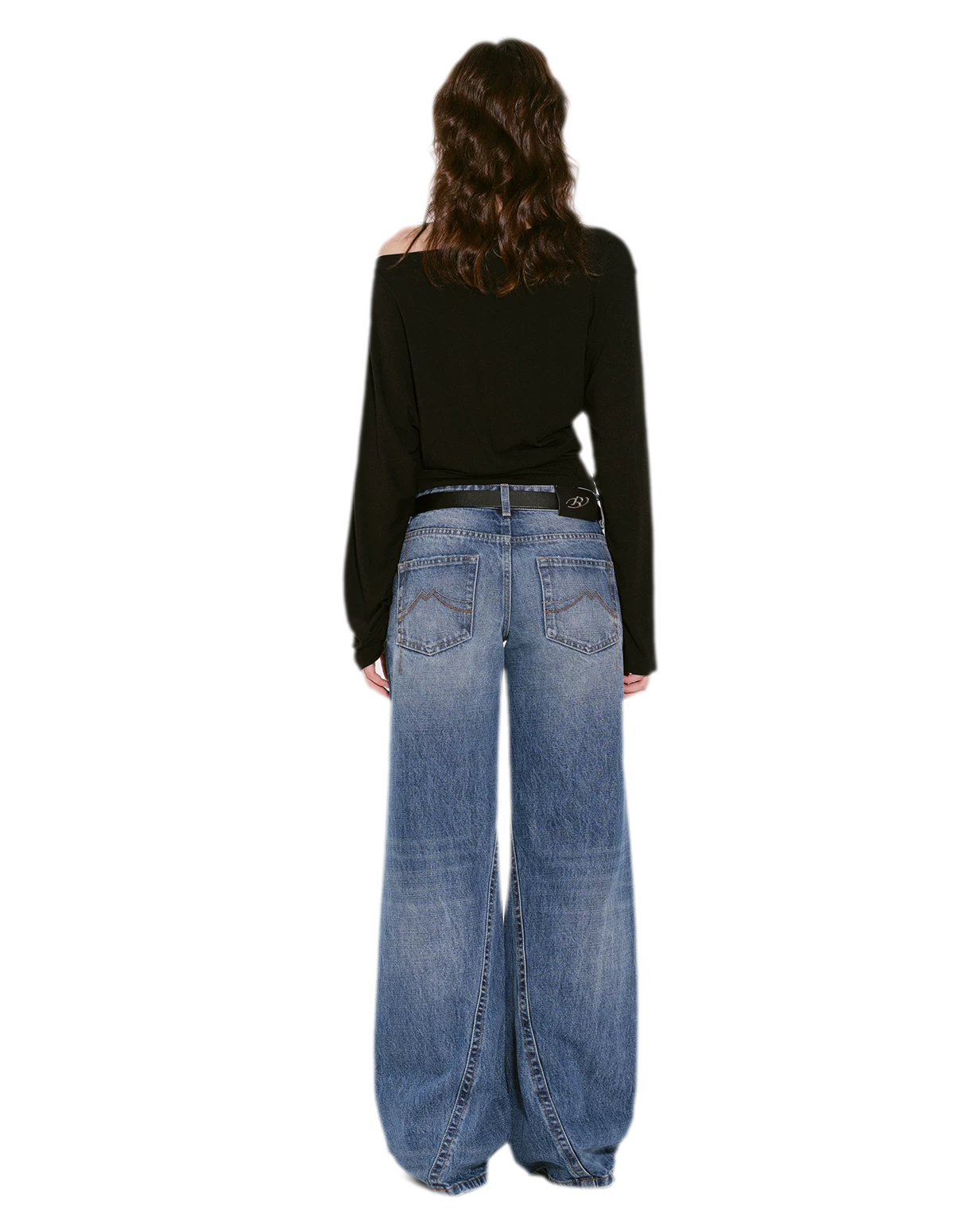 Lyocell Off-Shoulder Cropped Top