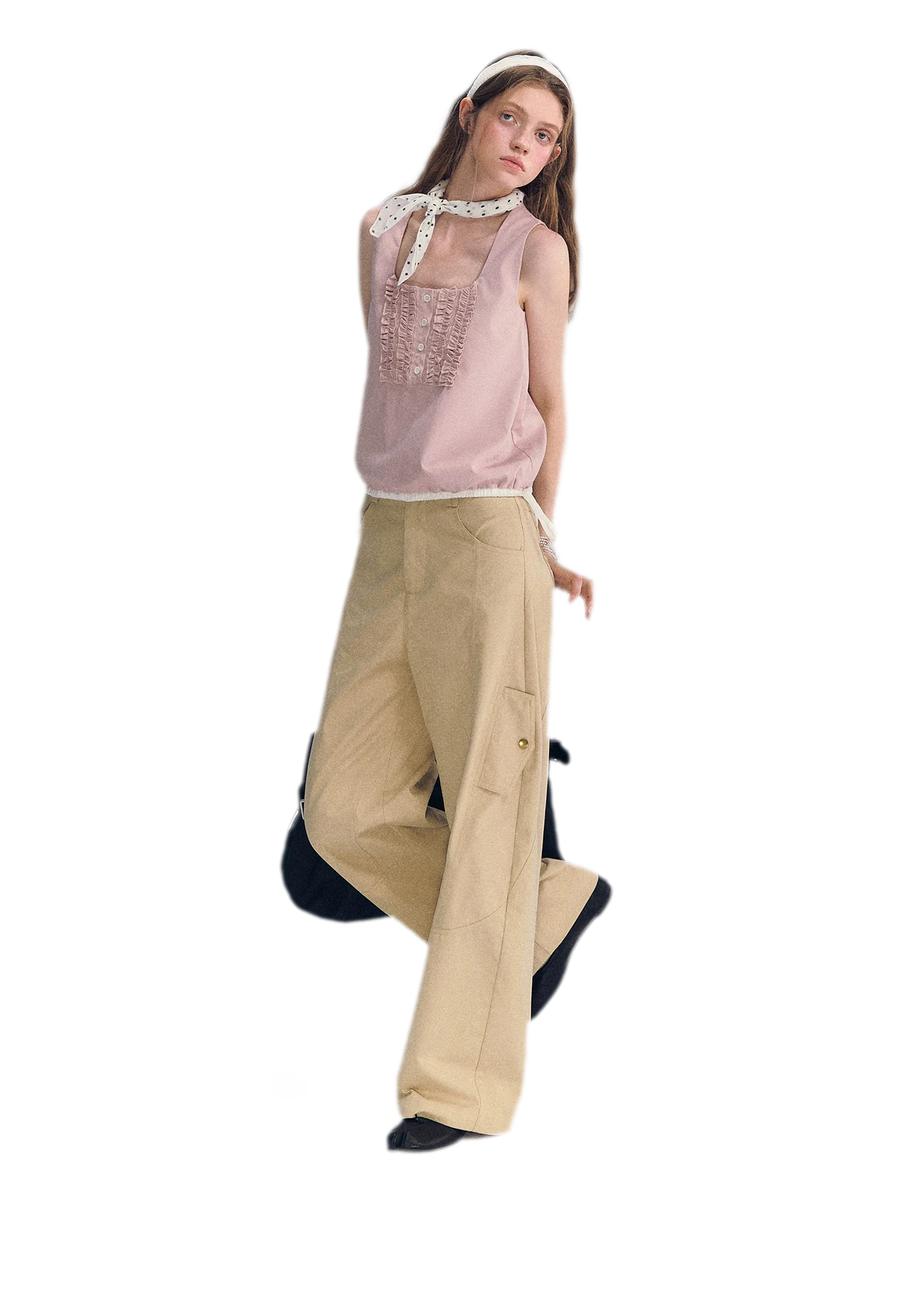 Ruffled Hem Tank