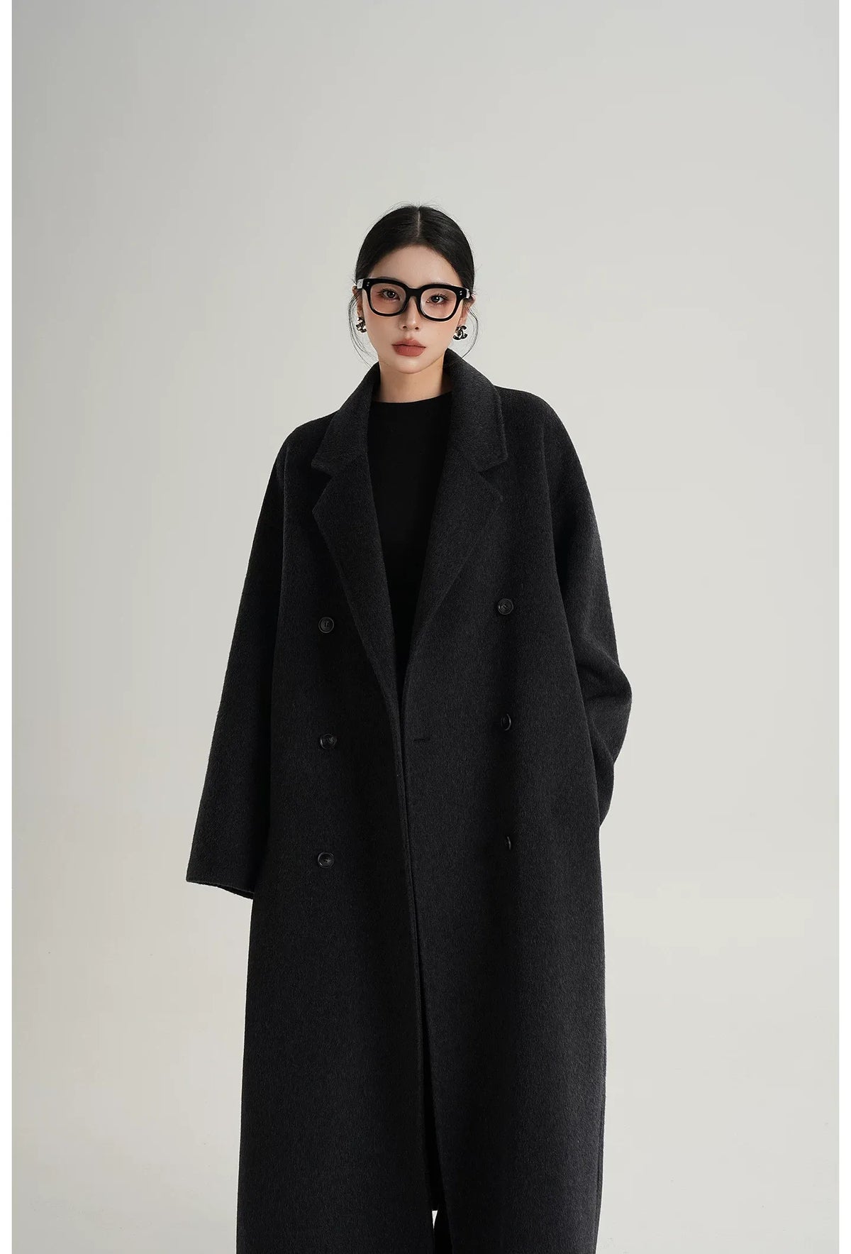 Hand-Sewn Oversized Wool Coat