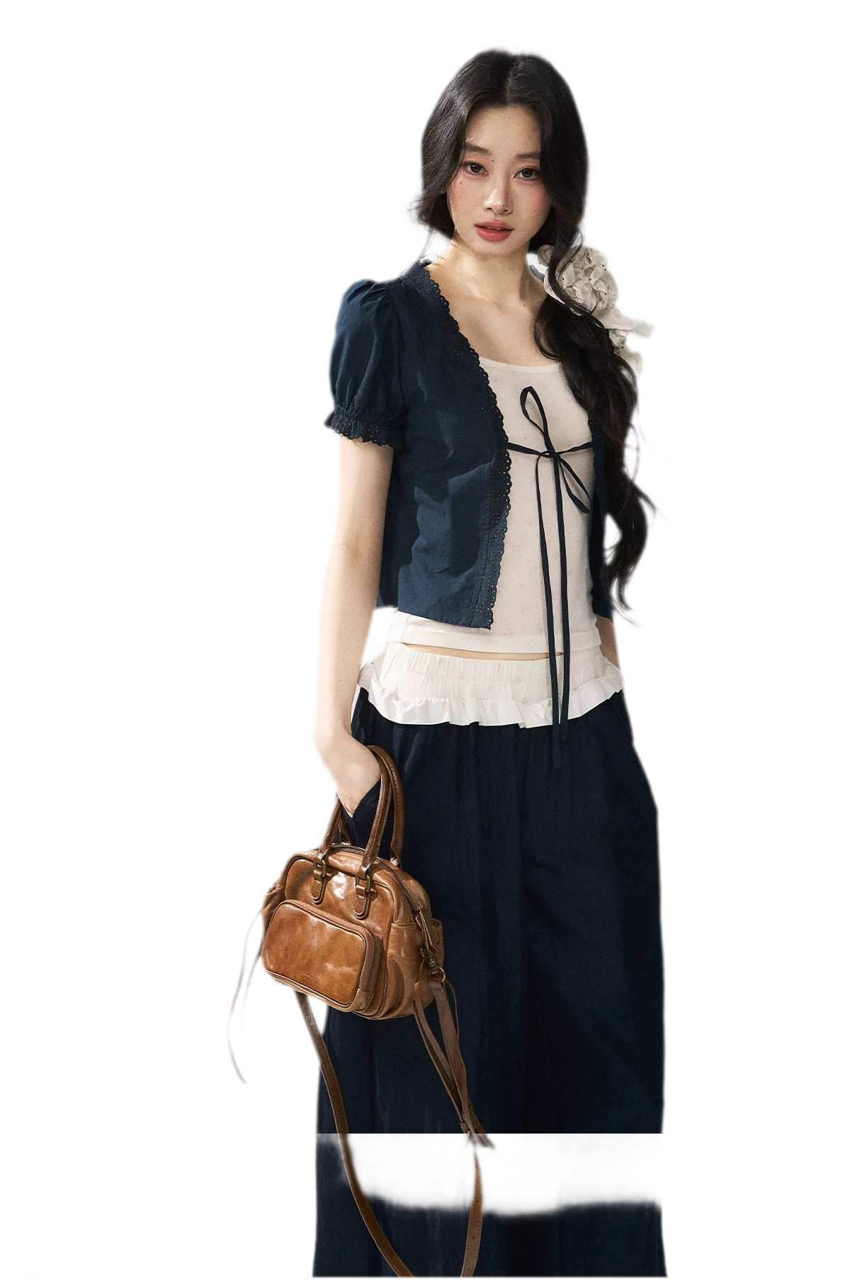 Floral Camisole Lace Cardigan