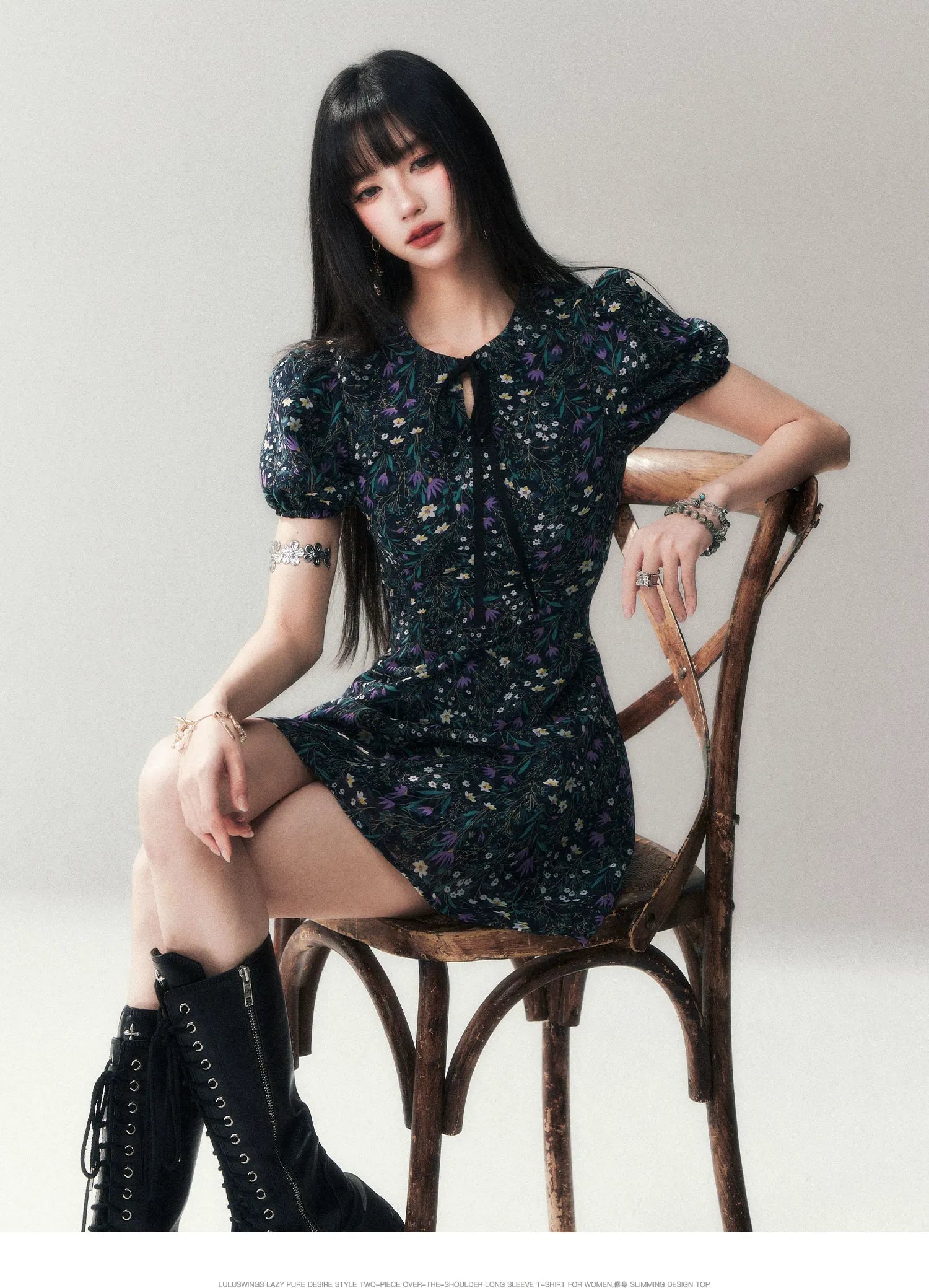 Ink Lily Vintage Mini dress