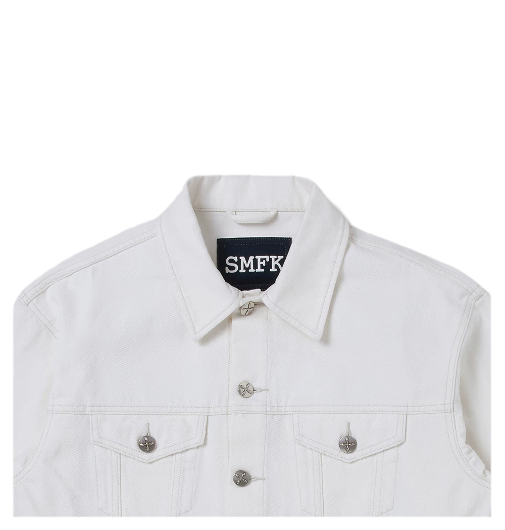 Cross Statue Denim Jacket