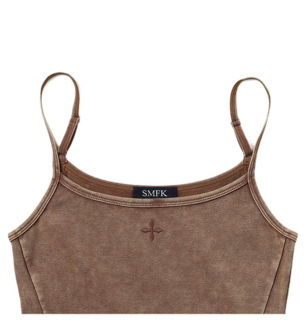 Vintage Style Adjustable Strap Top
