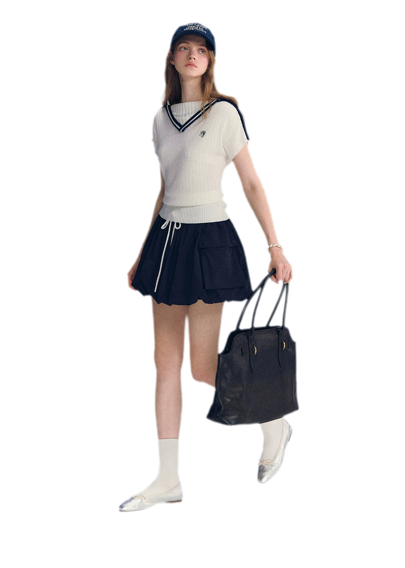 Contrast Trim Knit Top