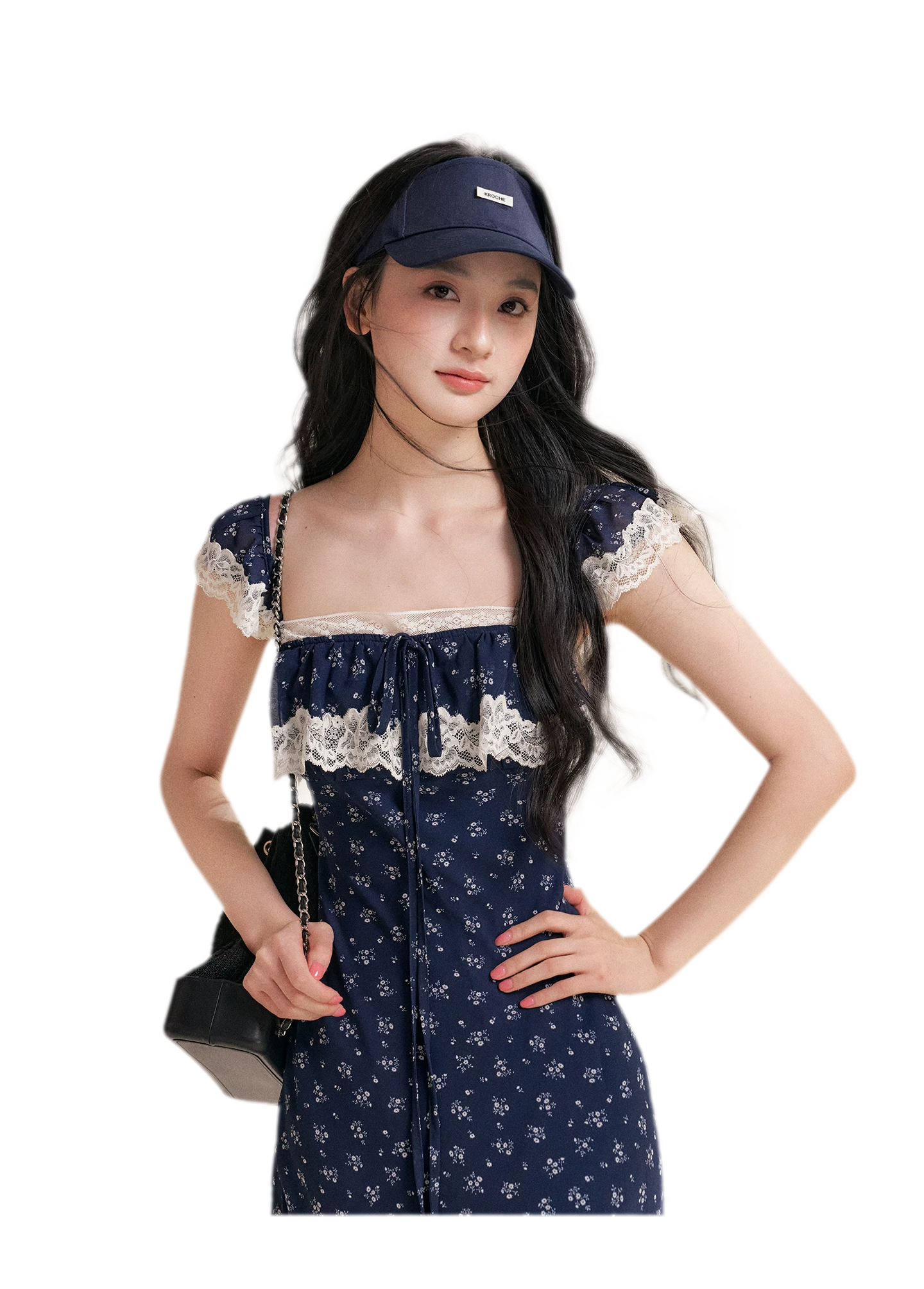 Lace Floral Camisole Dress