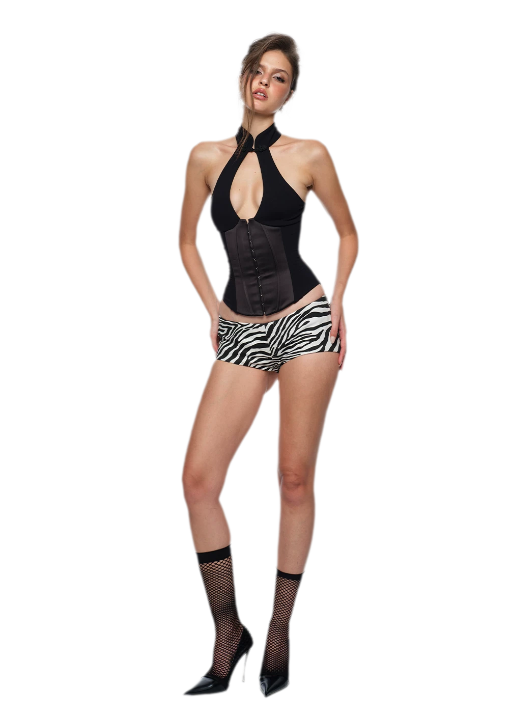 Halter Corset Cheongsam Top