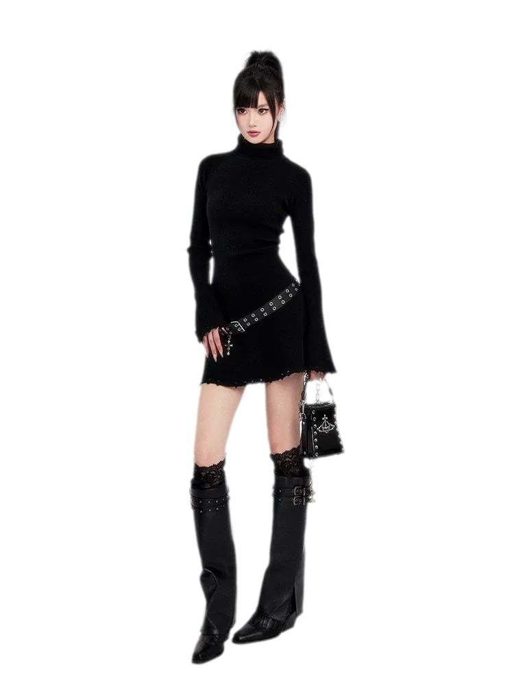Metal Cross Punk Belt
