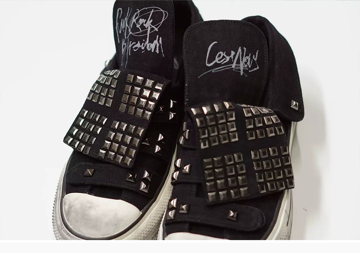 Punk Graffiti Canvas Sneakers