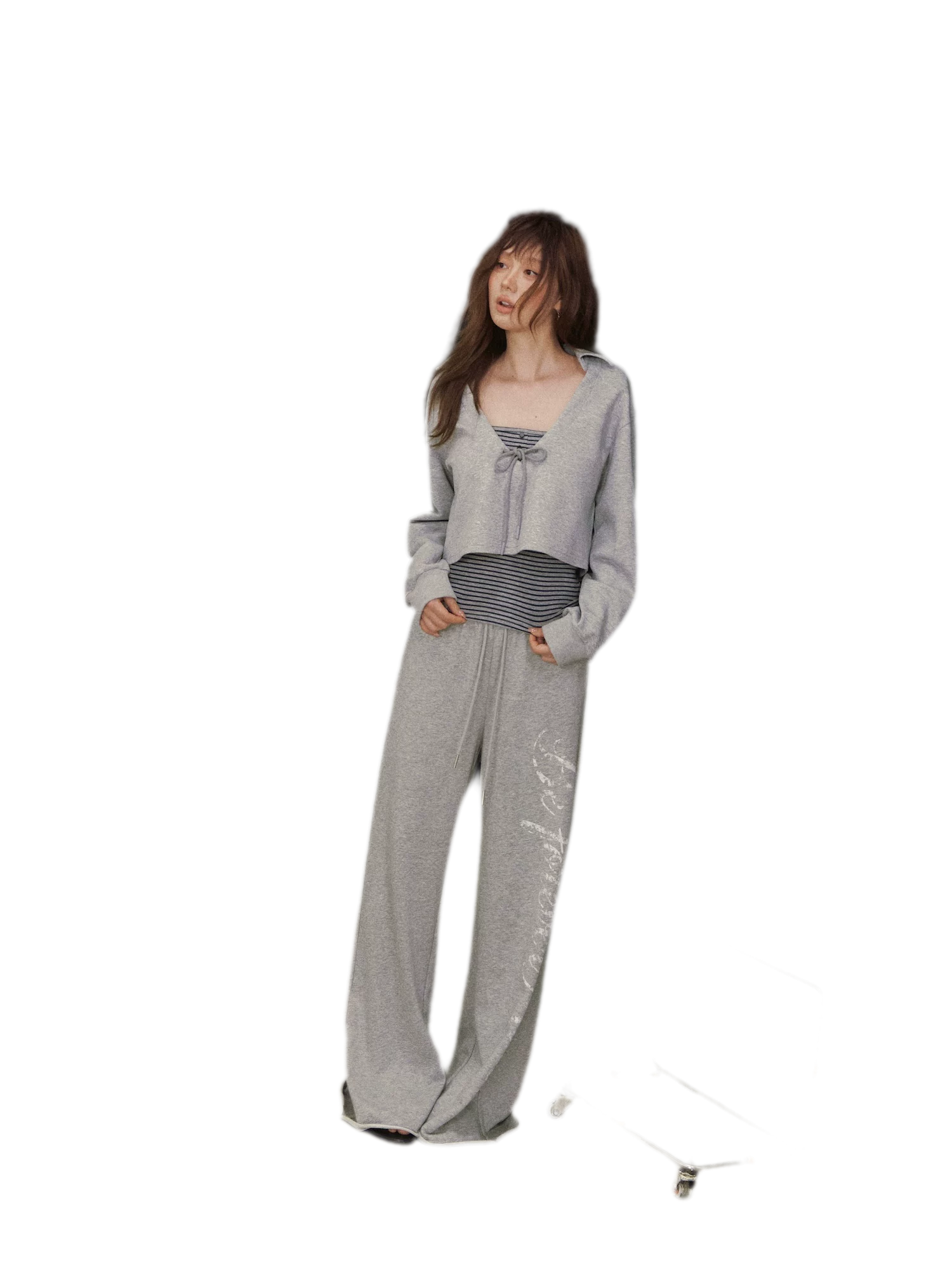 Wide-Leg Graphic Pants