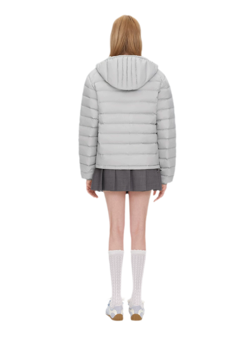 Quilted Hooded Lightweight Down Jacket