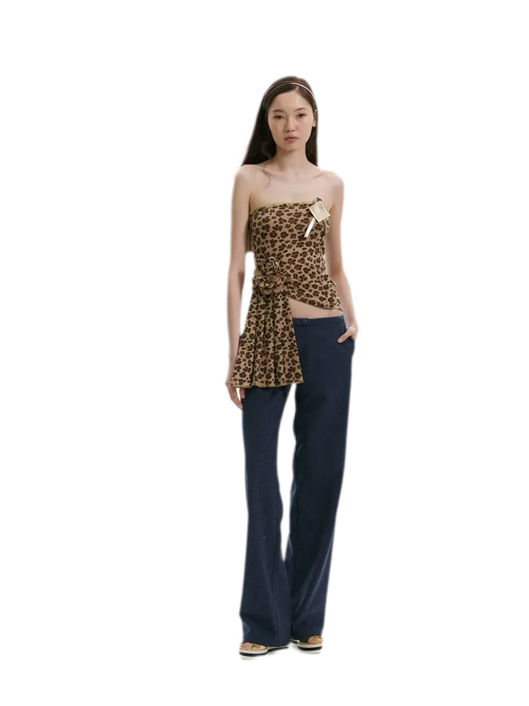 Leopard Lace Backless Cami