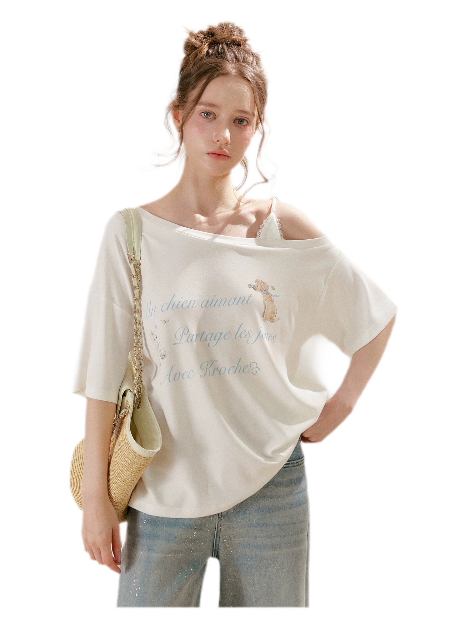 Modal Cotton Lace Tee