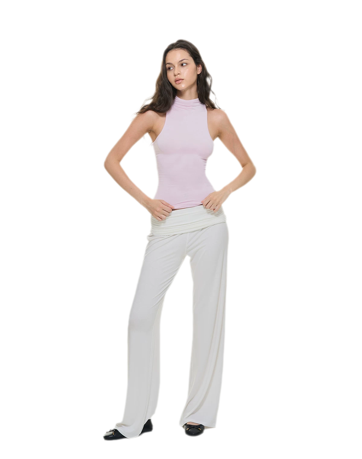 Knitted Semi-High Neck Vest