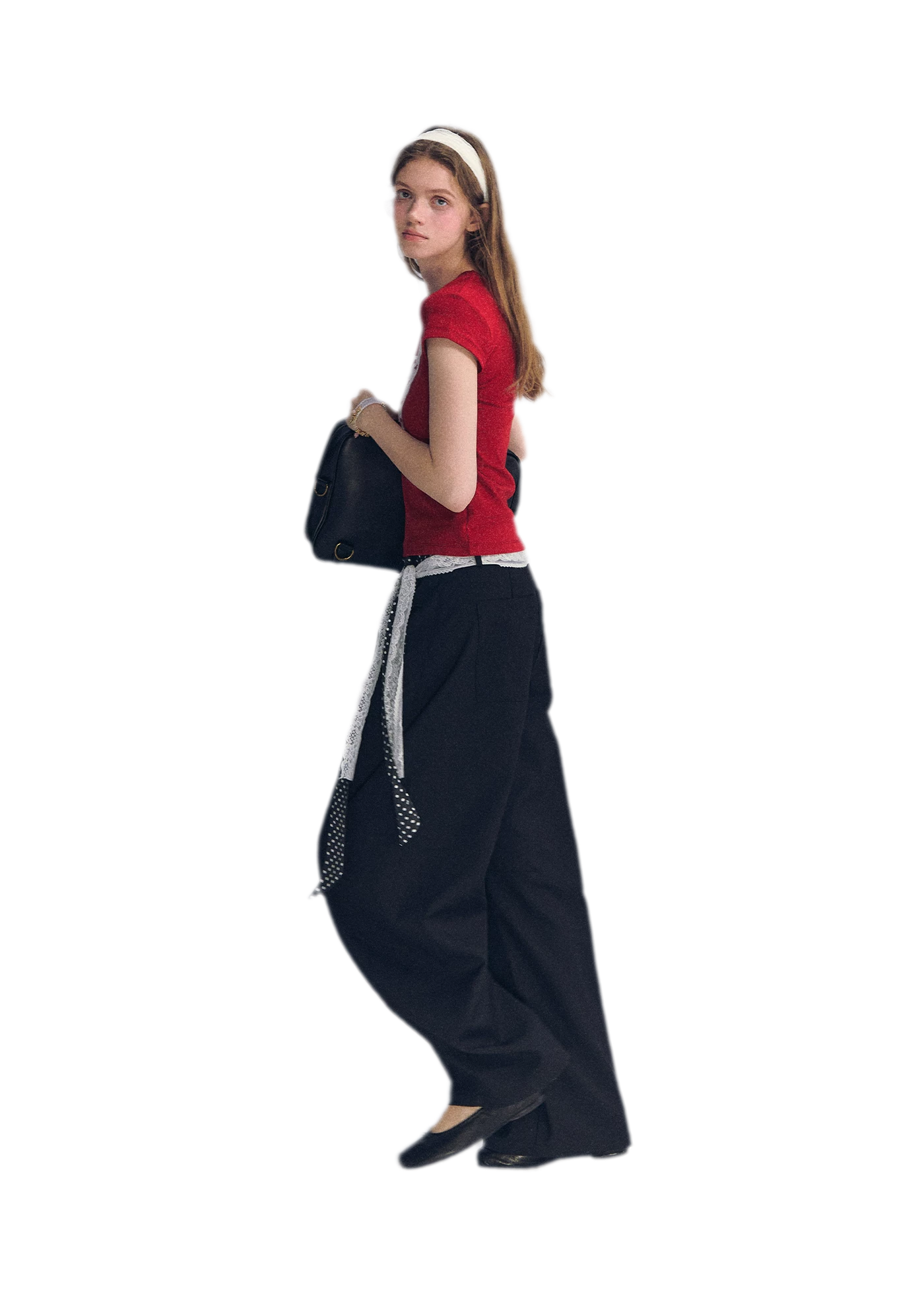 Lace Belt Pants
