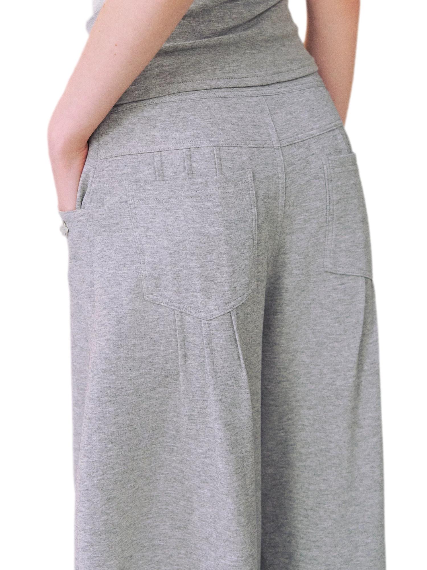 Asymmetric Off-Shoulder Tee Pants Set