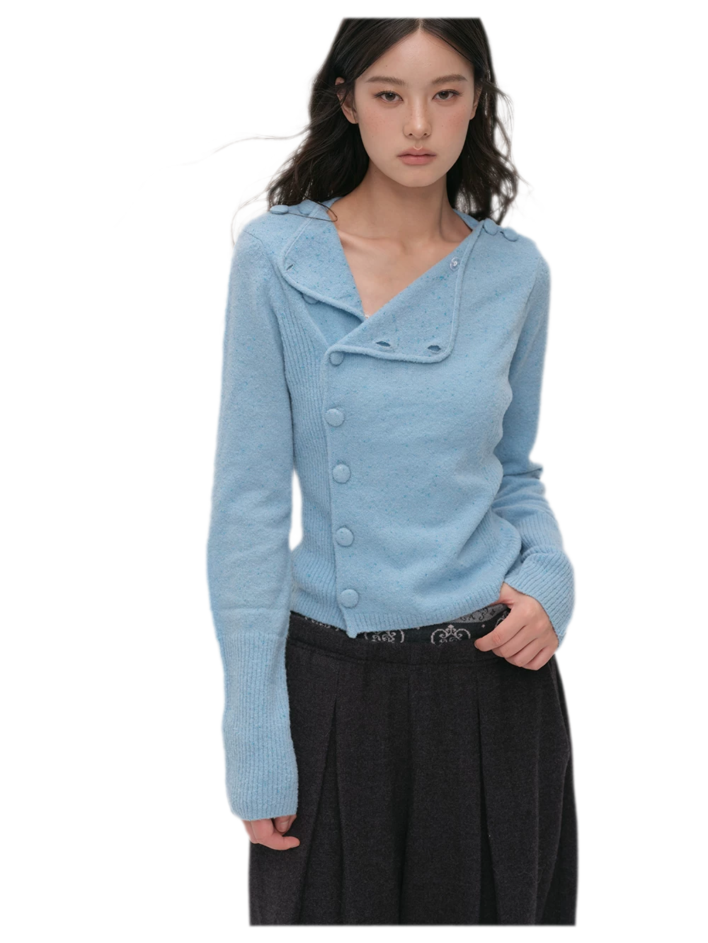 Metallic Textured Knit Cardigan