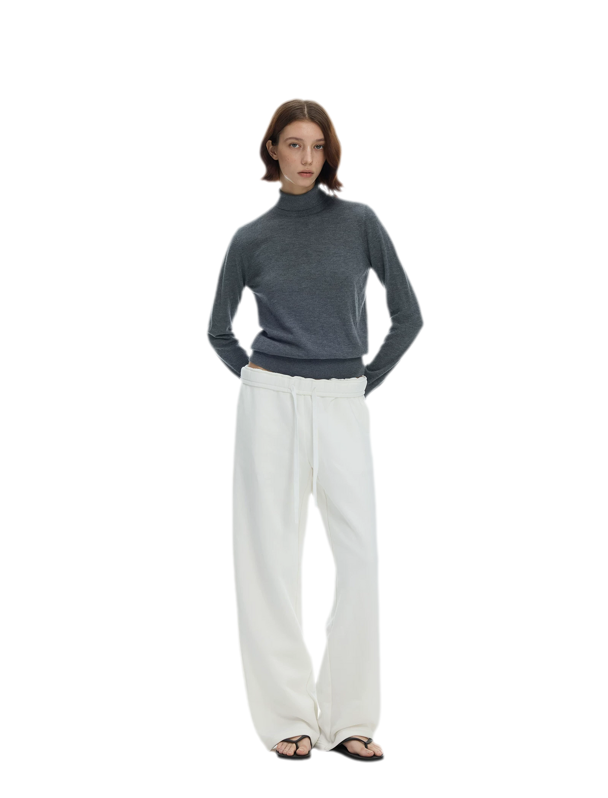 Ribbed Slim-Fit Turtleneck Knit