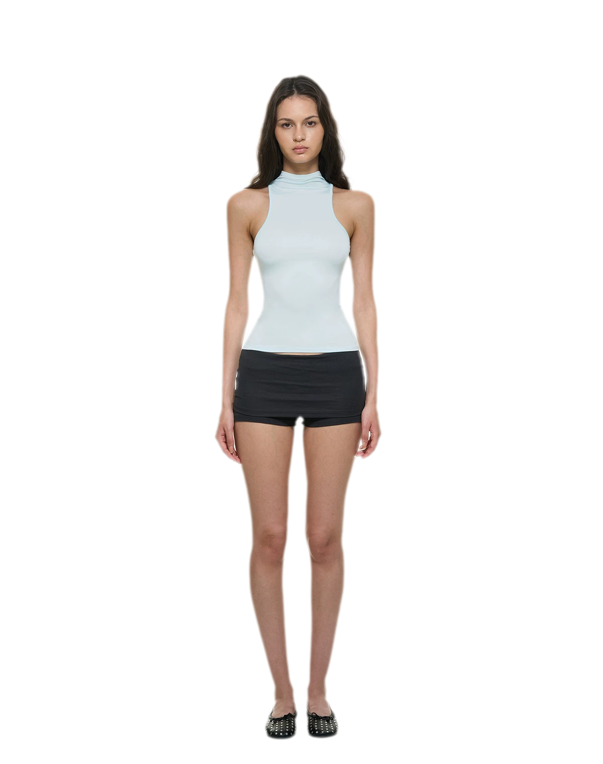 Knitted Semi-High Neck Vest