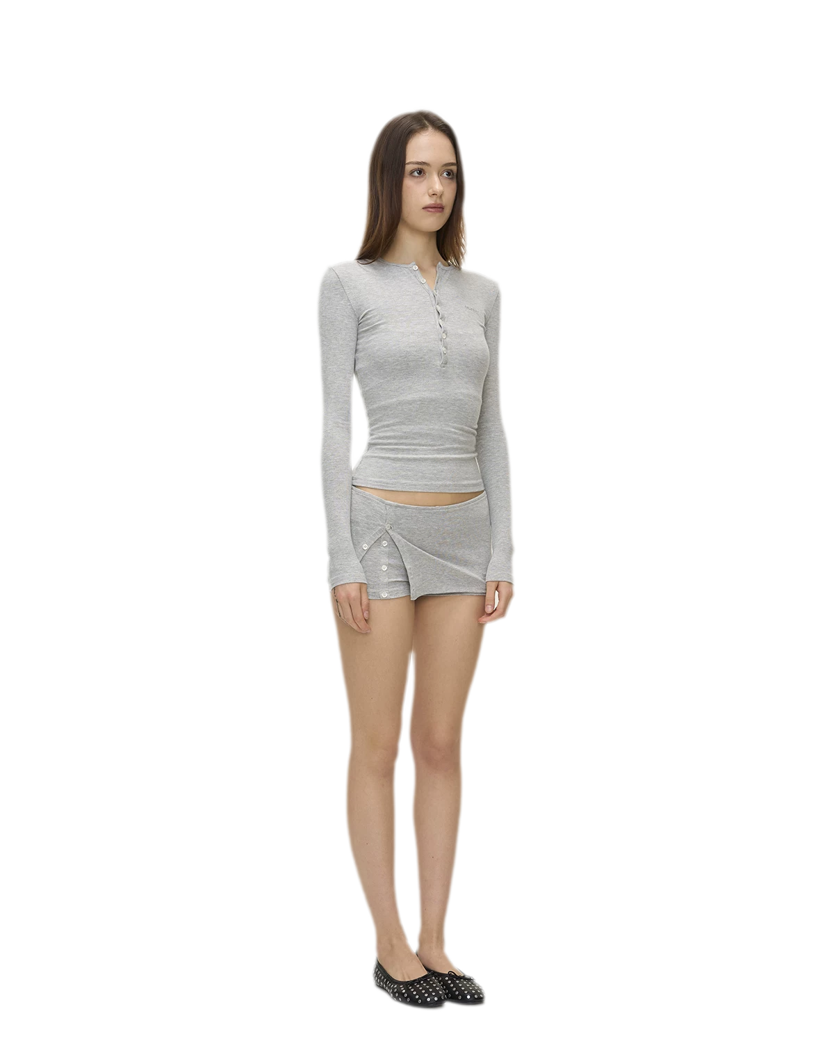 Ribbed Button Trim Set