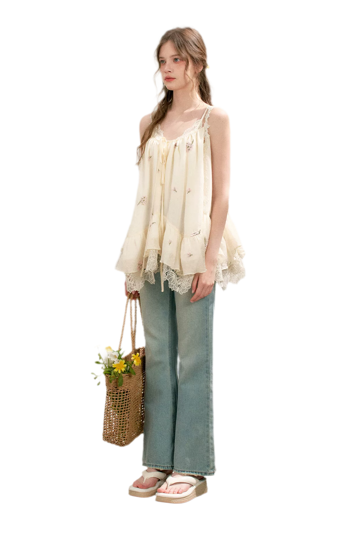 Lace Embroidered Camisole