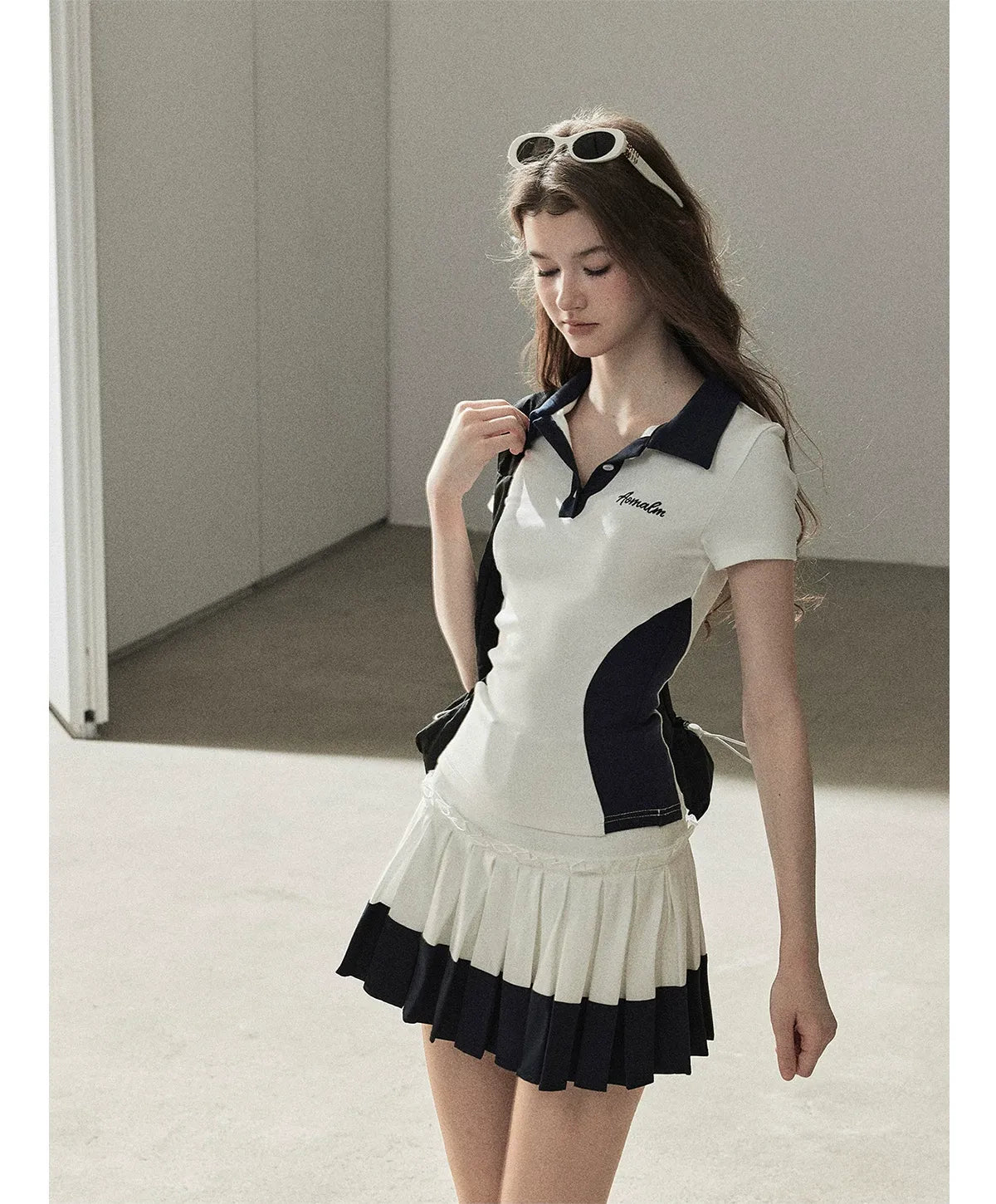 Preppy Knit Skirt Set