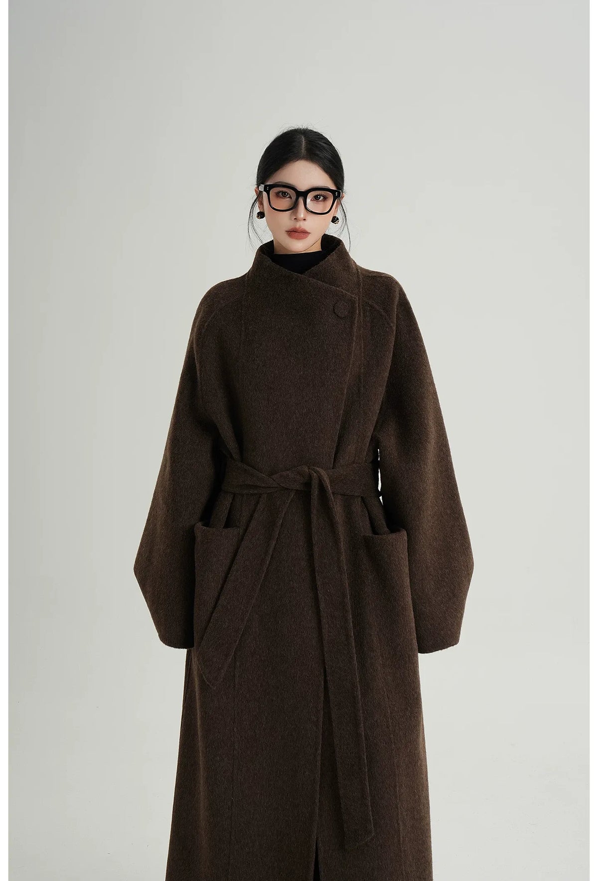 Hand-Sewn Belted Wool Coat