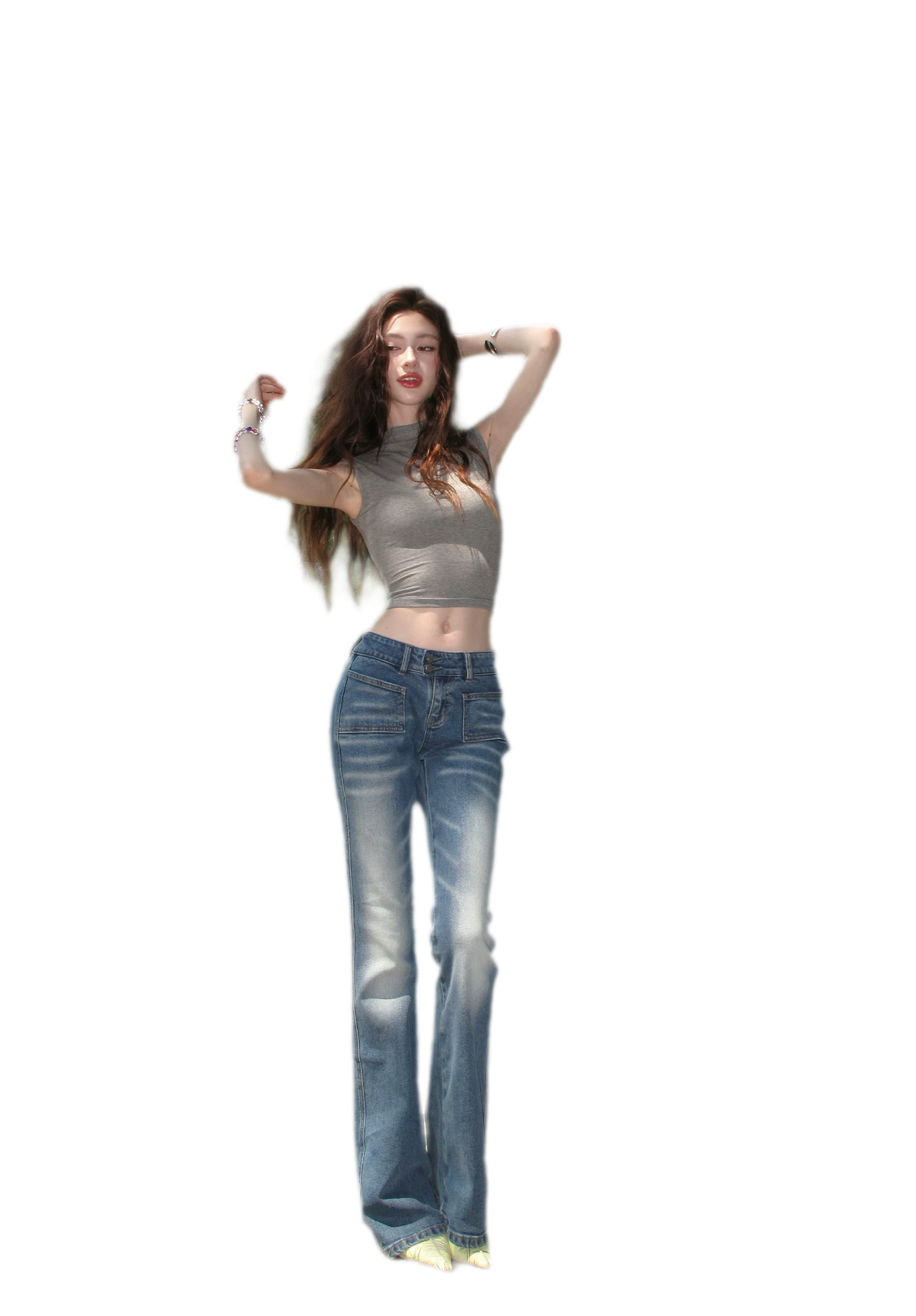 Sleeveless High Neck Tee