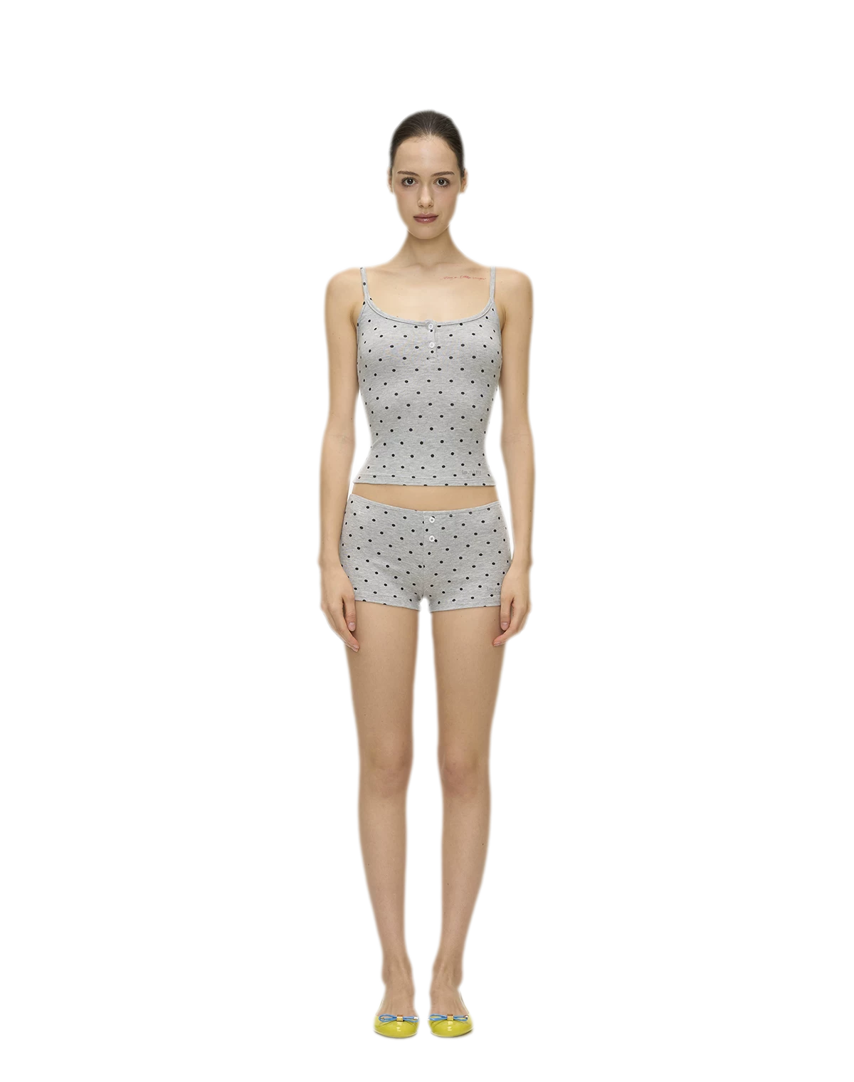 Polka Dot Embroidered Set