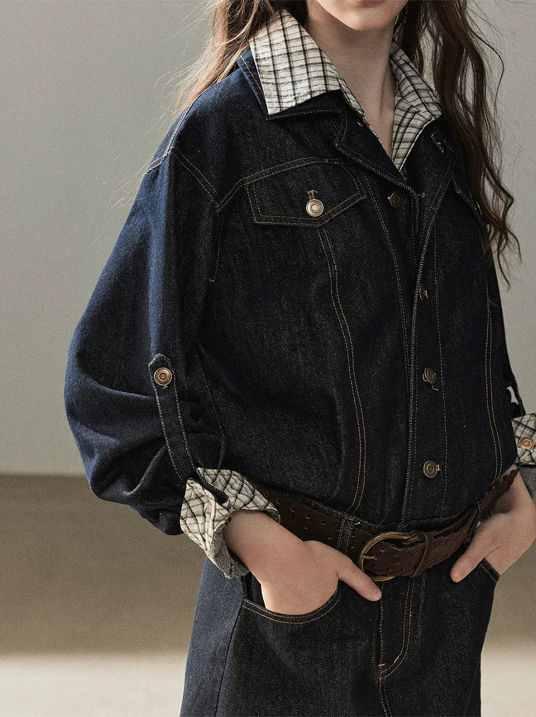 Stonewashed Denim Shirt Dress
