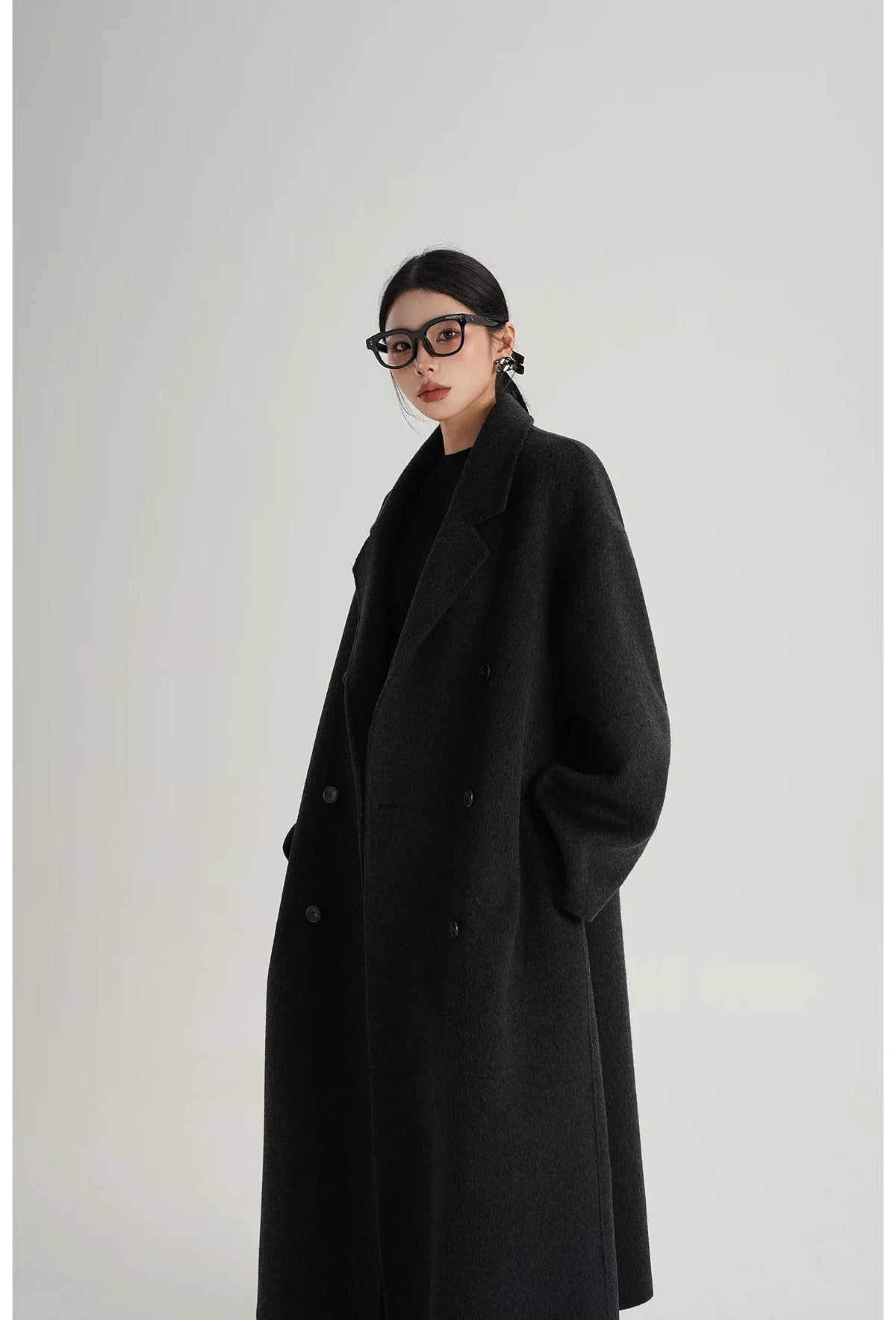 Hand-Sewn Oversized Wool Coat