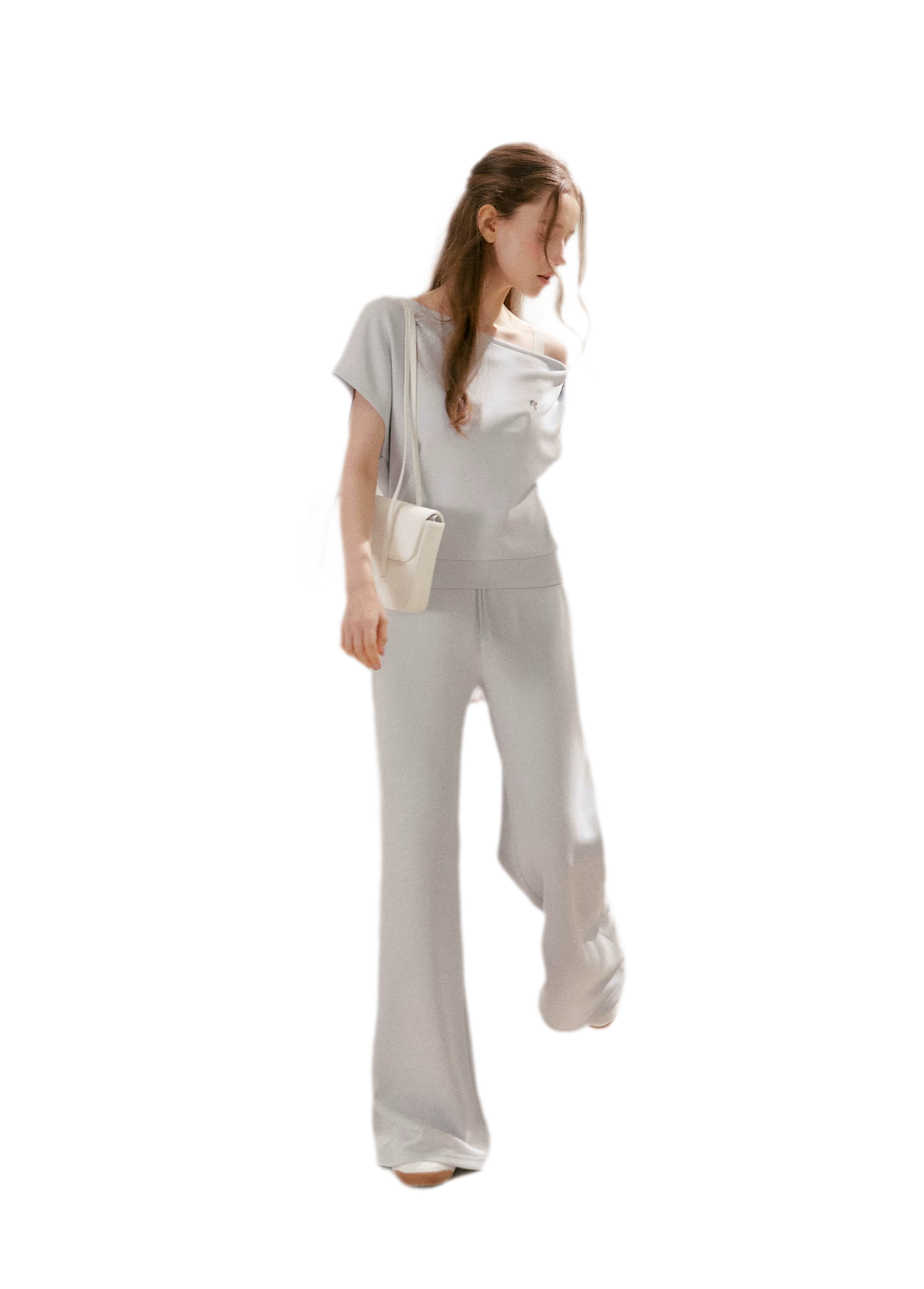 Airy Layered Lace Drawstring Pants