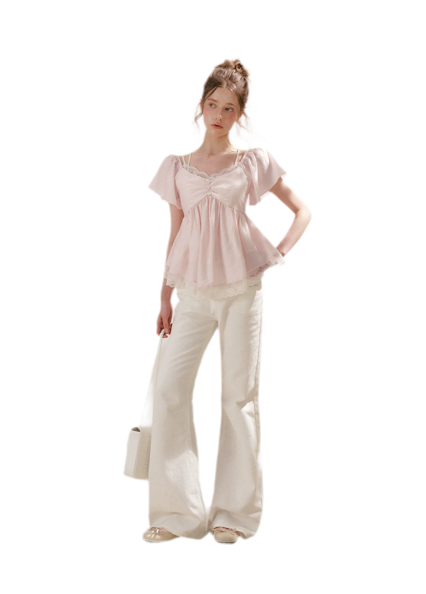 Embroidered Flared Jeans
