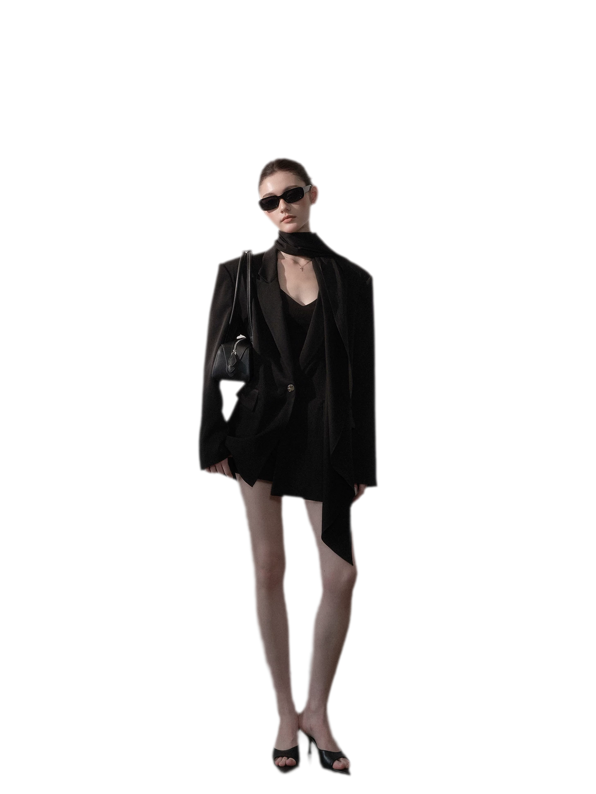 Satin Sash Relaxed Blazer