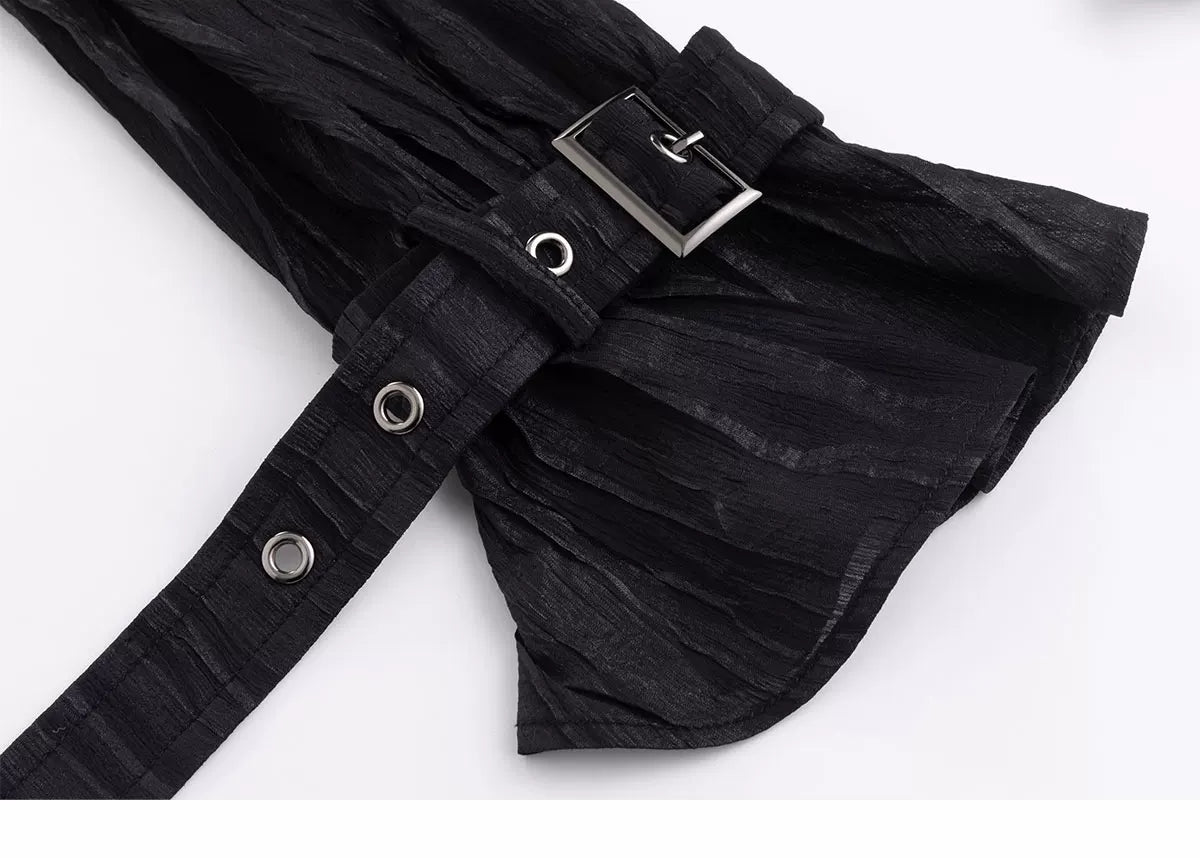 Gothic Ruffled Chiffon Shirt