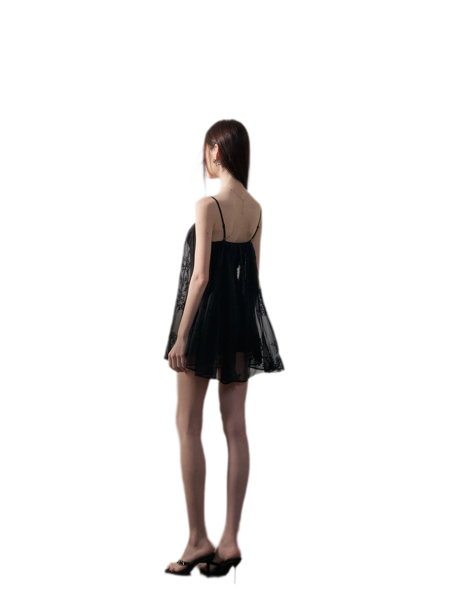 Ruched Tulle Camisole