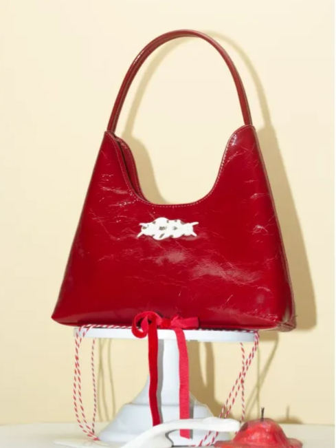 Textured Hobo Candy Applique Bag