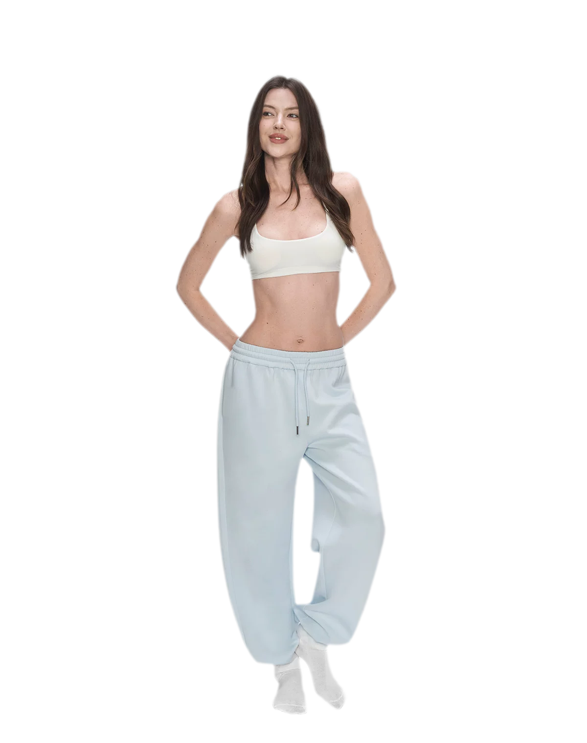 Air Cotton Wide-Leg Sweatpants