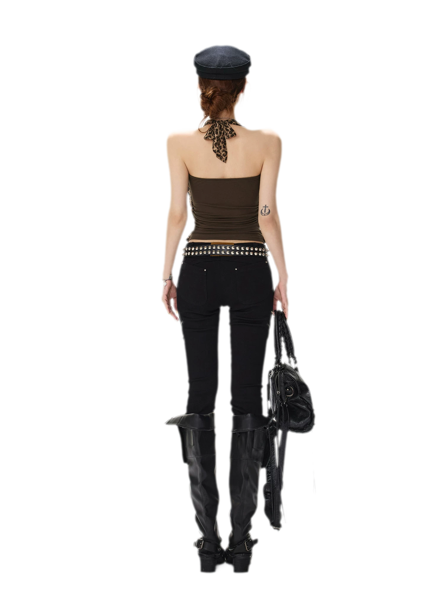 Leopard Sheer Halter Top